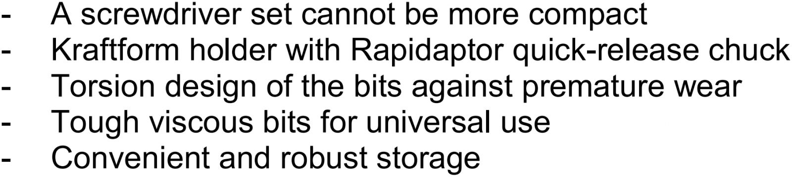ידית מברג עם סט ביטים וורה WERA 05056653001 KRAFTFORM KOMPAKT KK 10 TEXT
